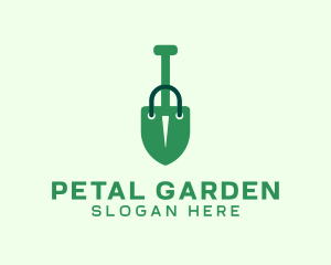 Shovel Shopping Bag logo design