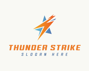 Thunder Lightning Media logo design