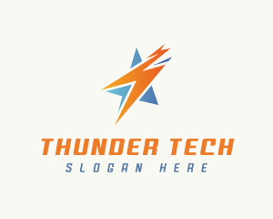 Thunder Lightning Media logo design