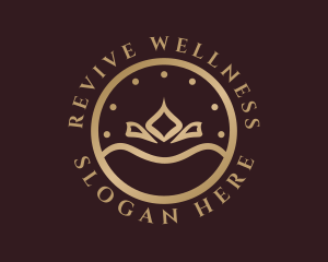 Classy Abstract Wellness  logo design