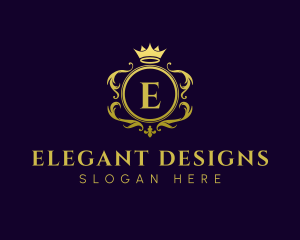 Royal Ornate Crown logo design