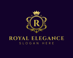 Royal Ornate Crown logo design