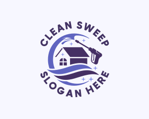 Pressure Washer Cleaning logo design