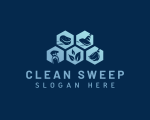 Housekeeping Cleaning Sanitation logo design