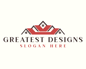 House Roofing Mansion logo design