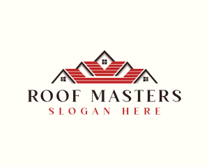 House Roofing Mansion logo design