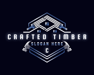 Hammer Paintbrush Refurbish logo design