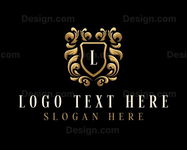 Elegant Ornament Shield Logo