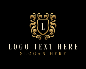 Elegant Ornament Shield logo