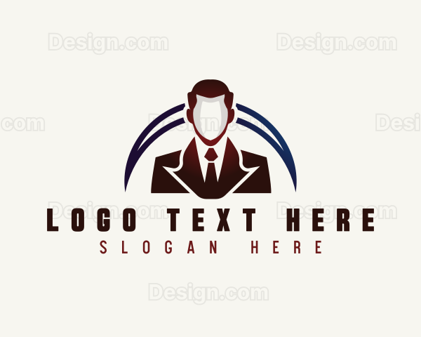 Professional Man Suit Logo