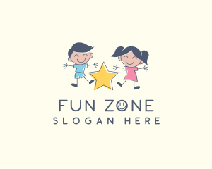 Children Playground Star logo design