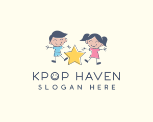 Children Playground Star logo design