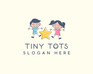 Children Playground Star logo design