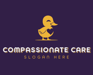 Duckling Heart Pet Care logo design