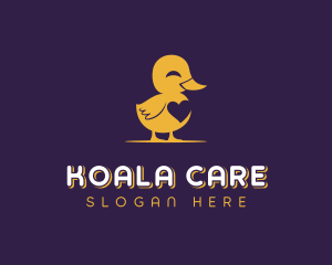 Duckling Heart Pet Care logo design