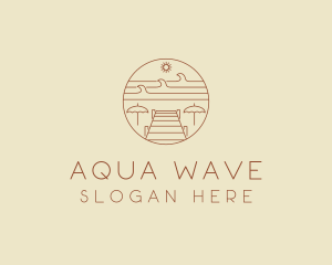 Summer Beach Dock logo design