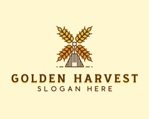 Organic Wheat Farm logo design