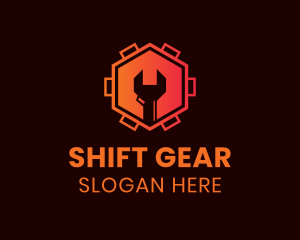 Wrench Gear Tool logo design