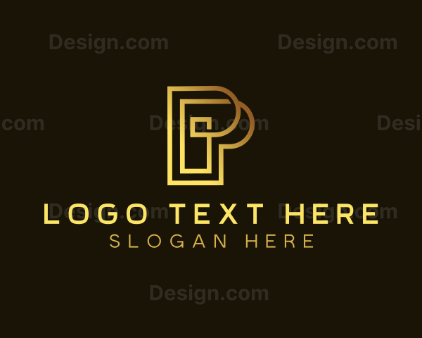 Corporate Business Letter P Logo