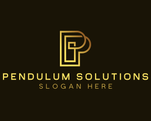 Corporate Business Letter P logo design