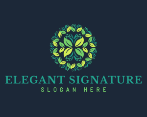 Elegant Florist Botanical logo design