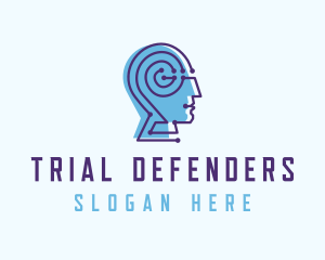 Technology Human Cyber Technician logo design