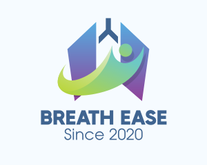 Respiratory Lung Person logo