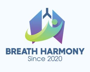 Respiratory Lung Person logo