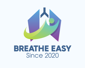 Respiratory Lung Person logo