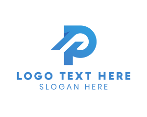 Modern Business Letter P Company logo