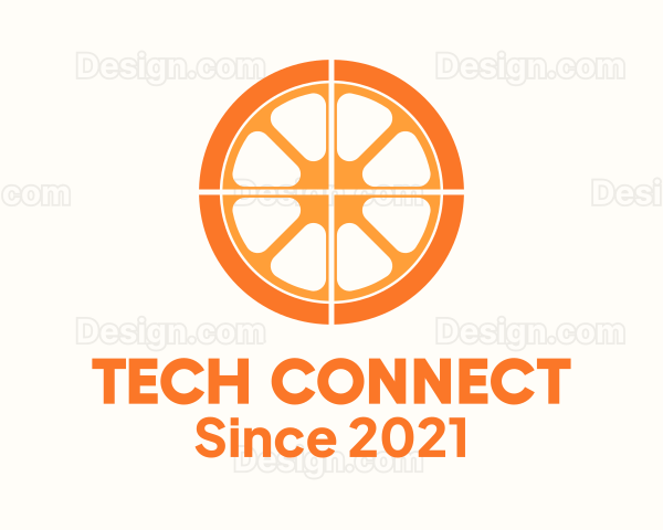 Orange Slice Wheel Logo