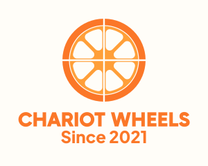 Orange Slice Wheel logo design