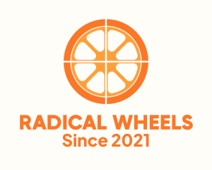 Orange Slice Wheel logo design