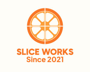 Orange Slice Wheel logo design