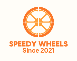 Orange Slice Wheel logo design