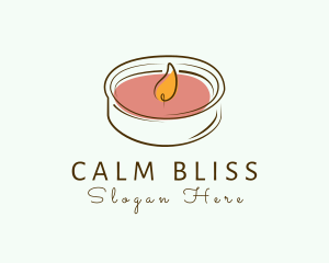 Wellness Candle Decoration logo design