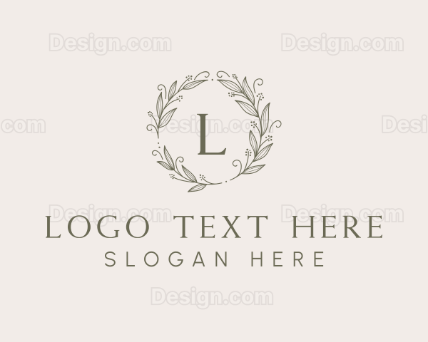 Aesthetic Ornament Wreath Logo