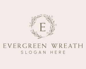 Aesthetic Ornament Wreath logo design