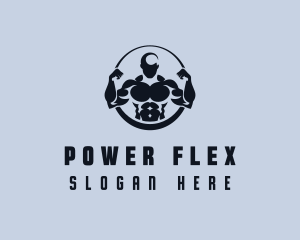 Weightlifter Fitness Gym logo design