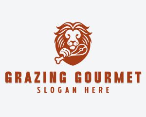 Lion Steak Restaurant logo design