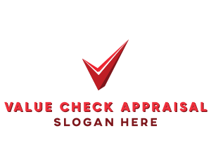 Red Abstract Check logo design