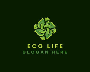 Eco Leaf Plant logo design