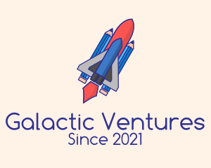 Pencil Rocket Ship  logo design