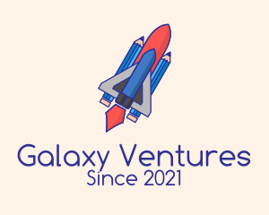 Pencil Rocket Ship  logo design