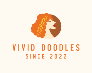 Curly Beauty Hair Salon logo design