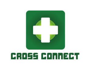 Medical Green Cross App logo design