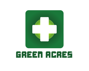 Medical Green Cross App logo design