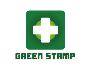 Medical Green Cross App logo design