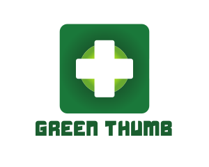 Medical Green Cross App logo design