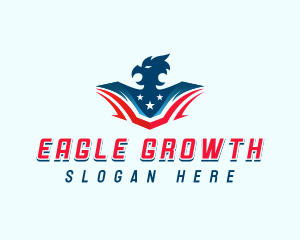 Patriotic American Eagle  logo design